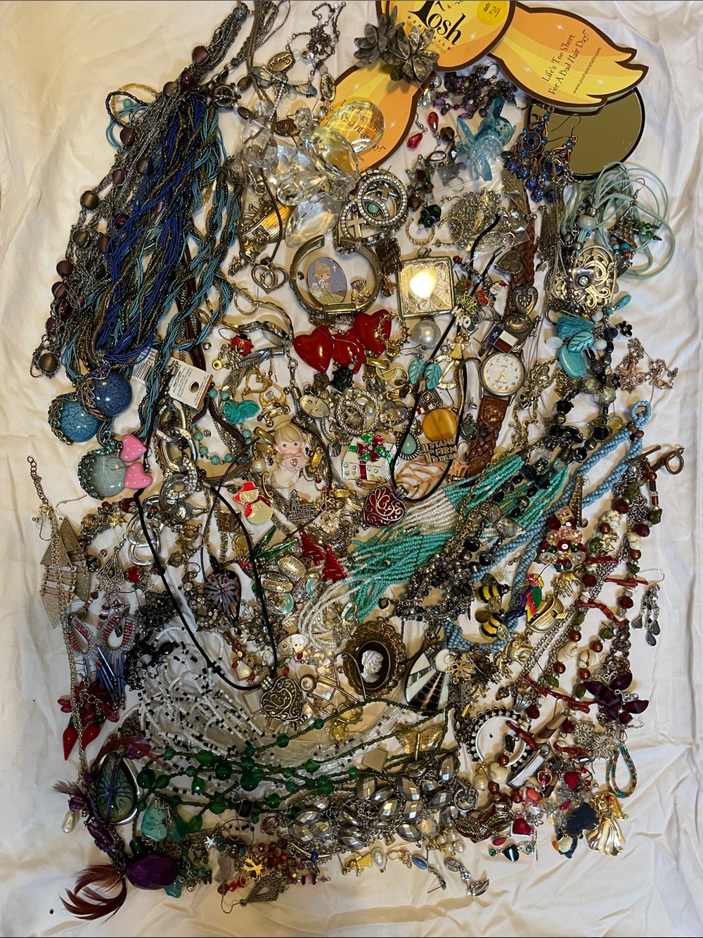 Assorted Women’s Jewelry Collection in Blue, Turquoise, and other colors. 5lbs